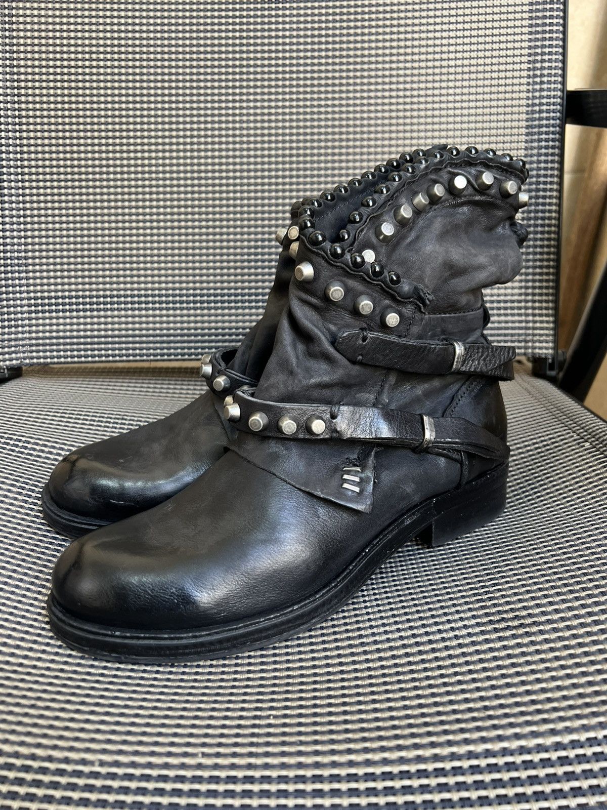 A.S.98 A.S.98 Vianne black studded boots Size US 5.5 / EU 38 - 1 Thumbnail