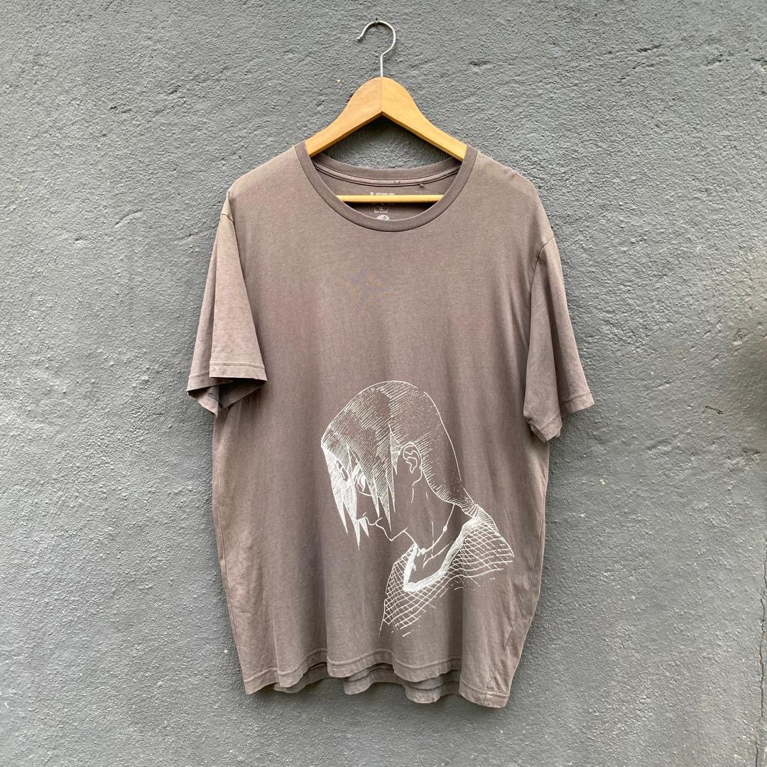 Anime Thrashed Faded Itachi X Uniqlo Tee Size US XL / EU 56 / 4 - 1 Thumbnail