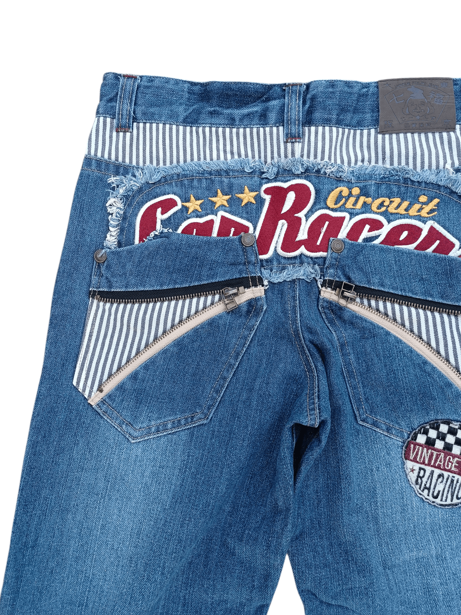 Japanese Brand JAPANESE FEELING JEANS CAR RACING CIRCUIT JEANS Size US 30 / EU 46 - 13 Thumbnail