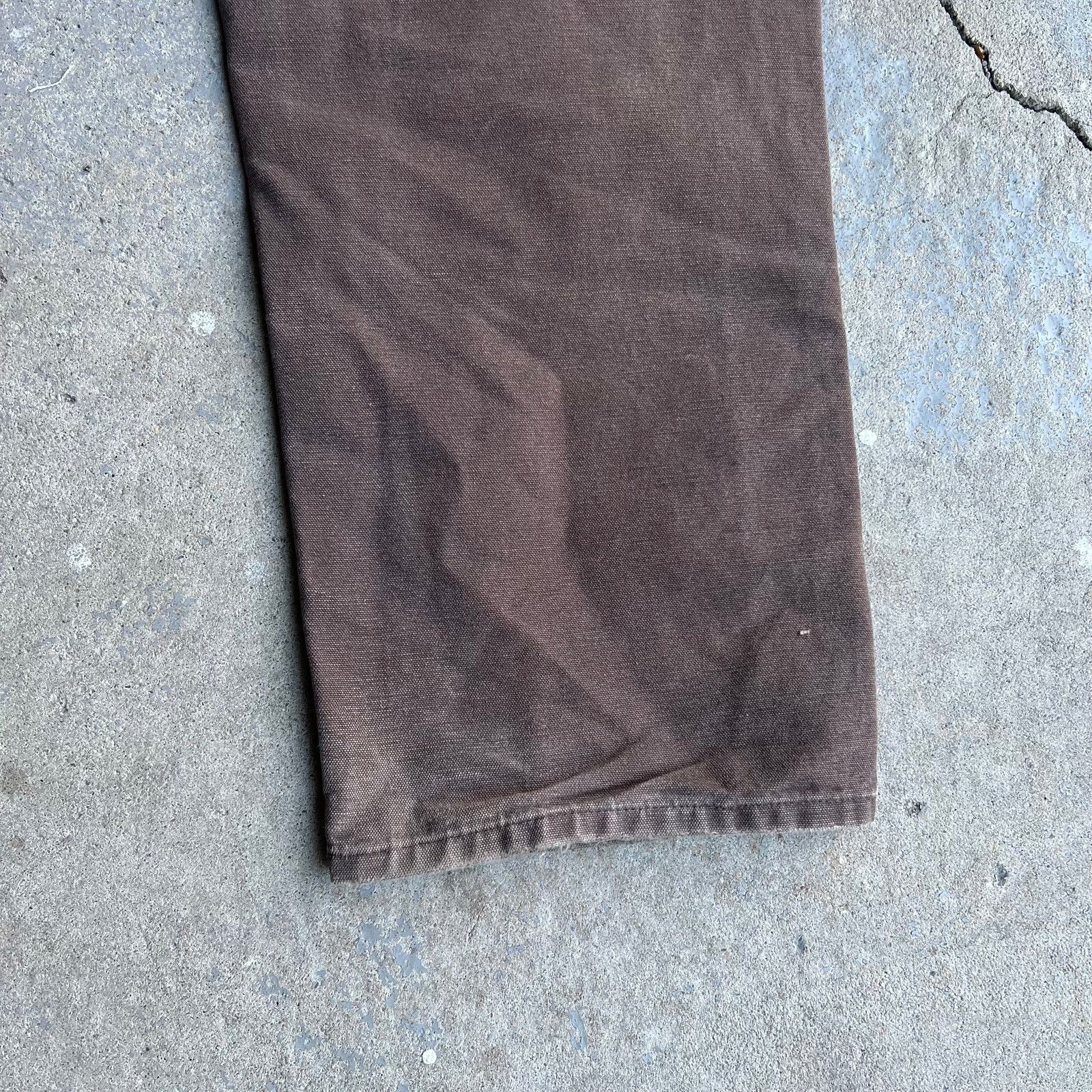 Carhartt × Vintage Vintage carhartt brown double knee work wear carpenter pants Size US 35 - 6 Thumbnail