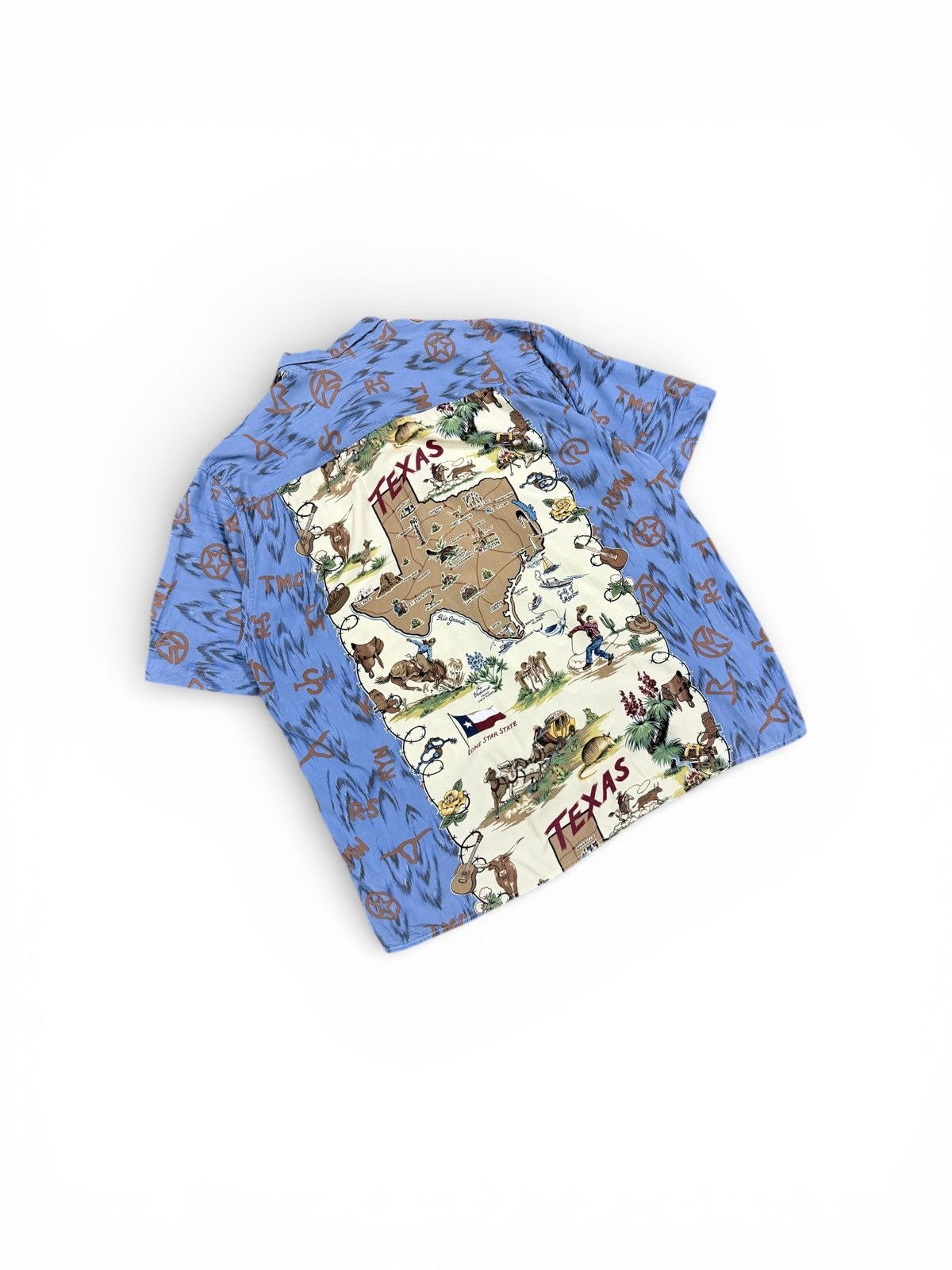 Reyn Spooner Vtg🔥Reyn Spooner Camp Collar Texas Map Hawaii Shirt Size US XXL / EU 58 / 5 - 10 Thumbnail