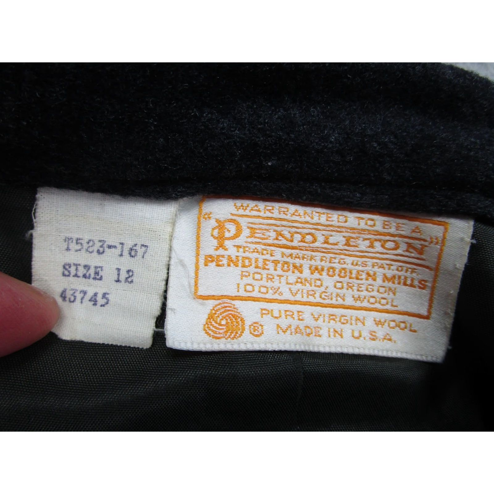 Pendleton VINTAGE Pendleton Skirt Womens 12 Gray Wool A-Line Midi Lined High Rise USA Size 34" / US 12 / IT 48 - 6 Thumbnail
