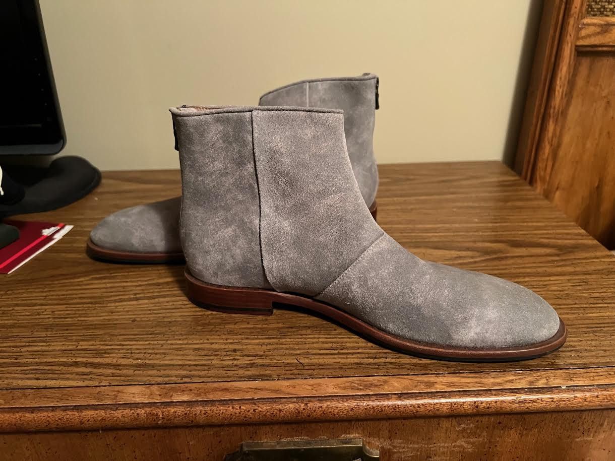 John Varvatos John Varvatos Grey leather suede boot Size US 8.5 / EU 41-42 - 1 Thumbnail