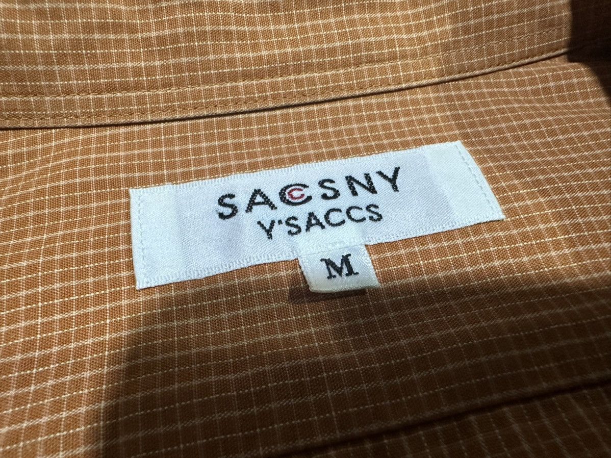 🔥Nice Vintage Sacsny Y’Saccs Yohji Yamamoto Shirt Ls Grid