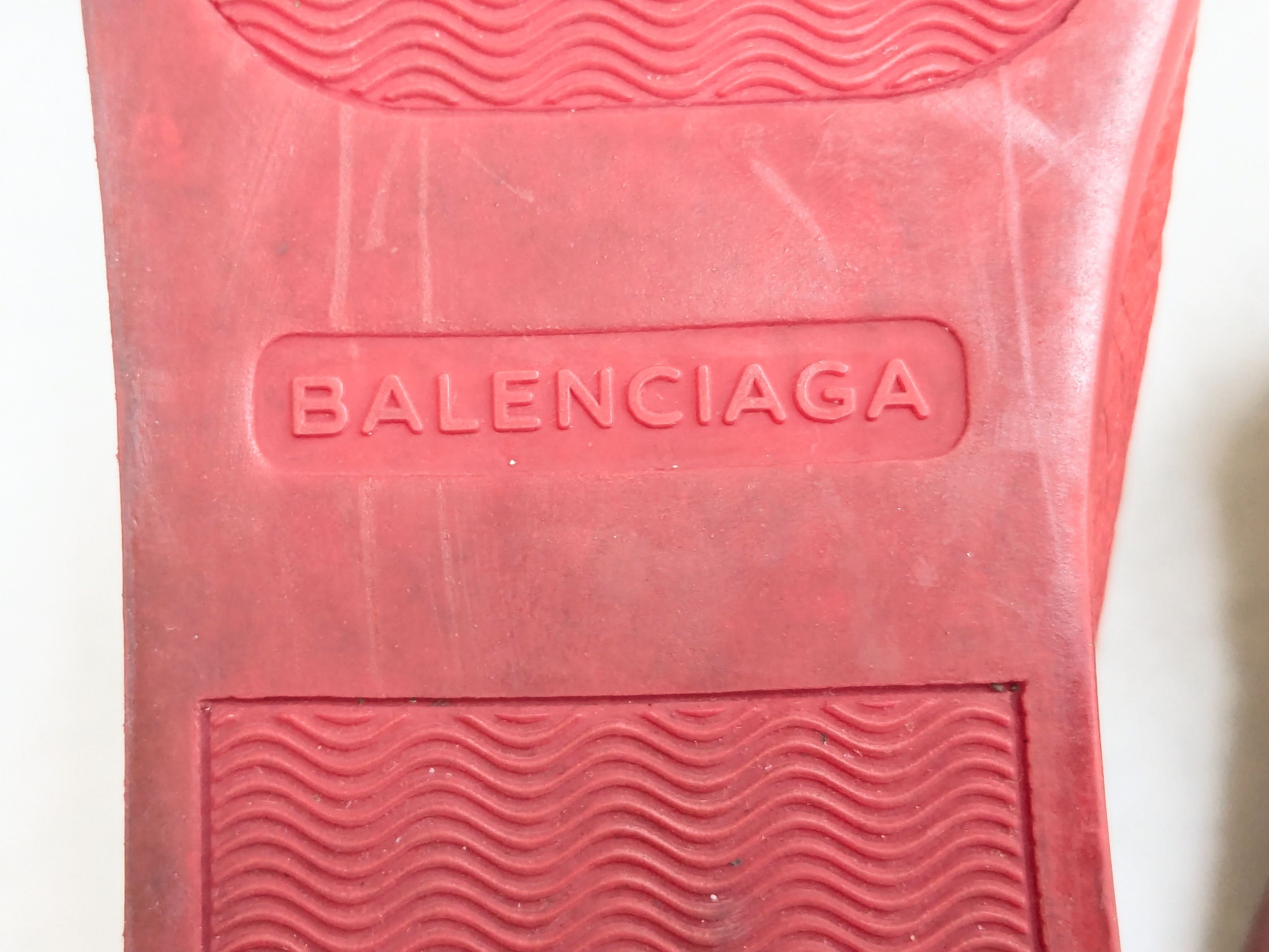 Balenciaga Balenciaga Arena Sneakers Red 12 High Tops Leather Size US 12 / EU 45 - 14 Thumbnail