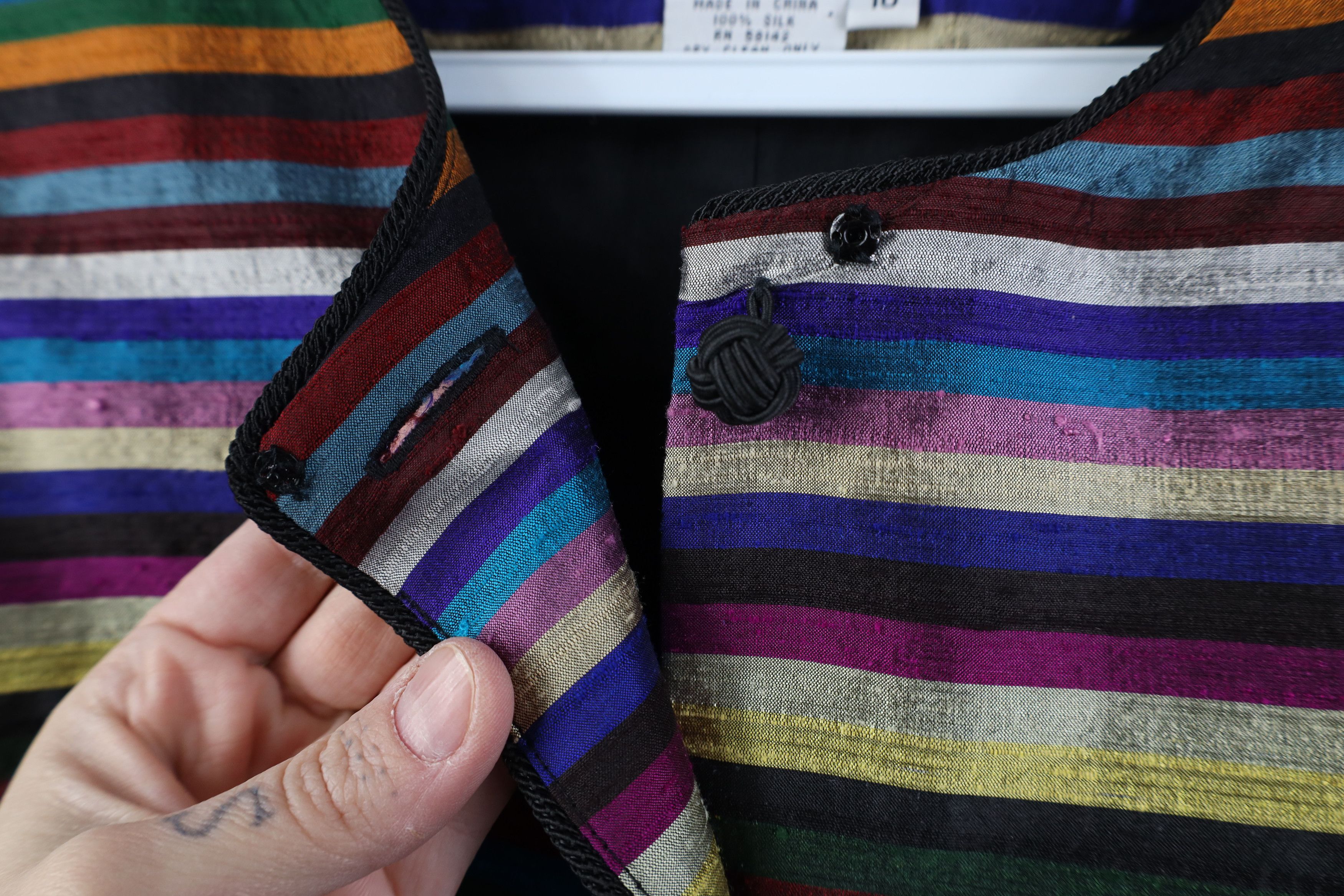 Vintage Vintage 90s Streetwear Striped Suit Coat Blazer Jacket Size L / US 10 / IT 46 - 9 Thumbnail