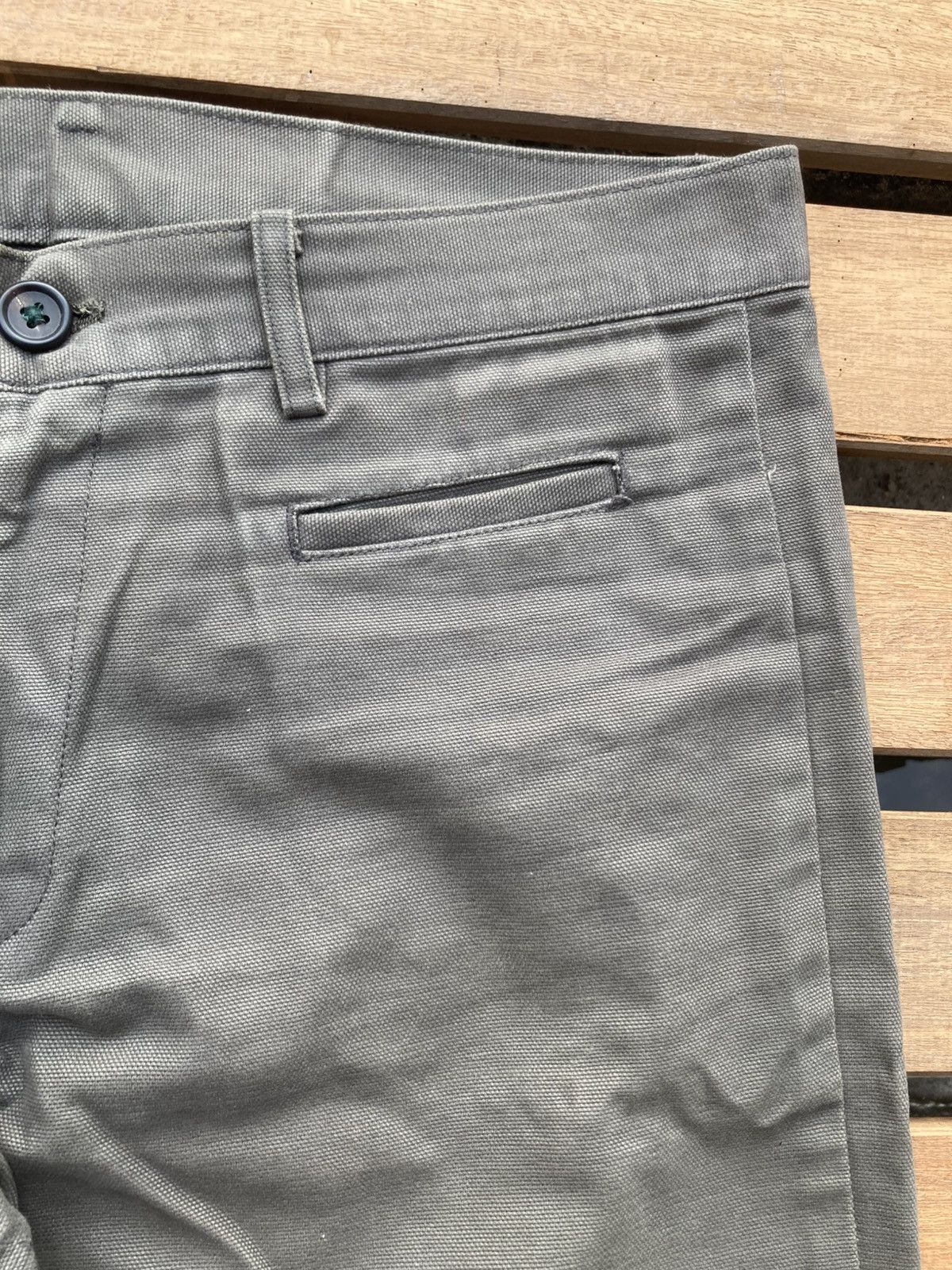 Yohji Yamamoto Y's Yohji Yamamoto Green/Grey Khaki Pockets Casual Pants Size US 31 - 6 Thumbnail