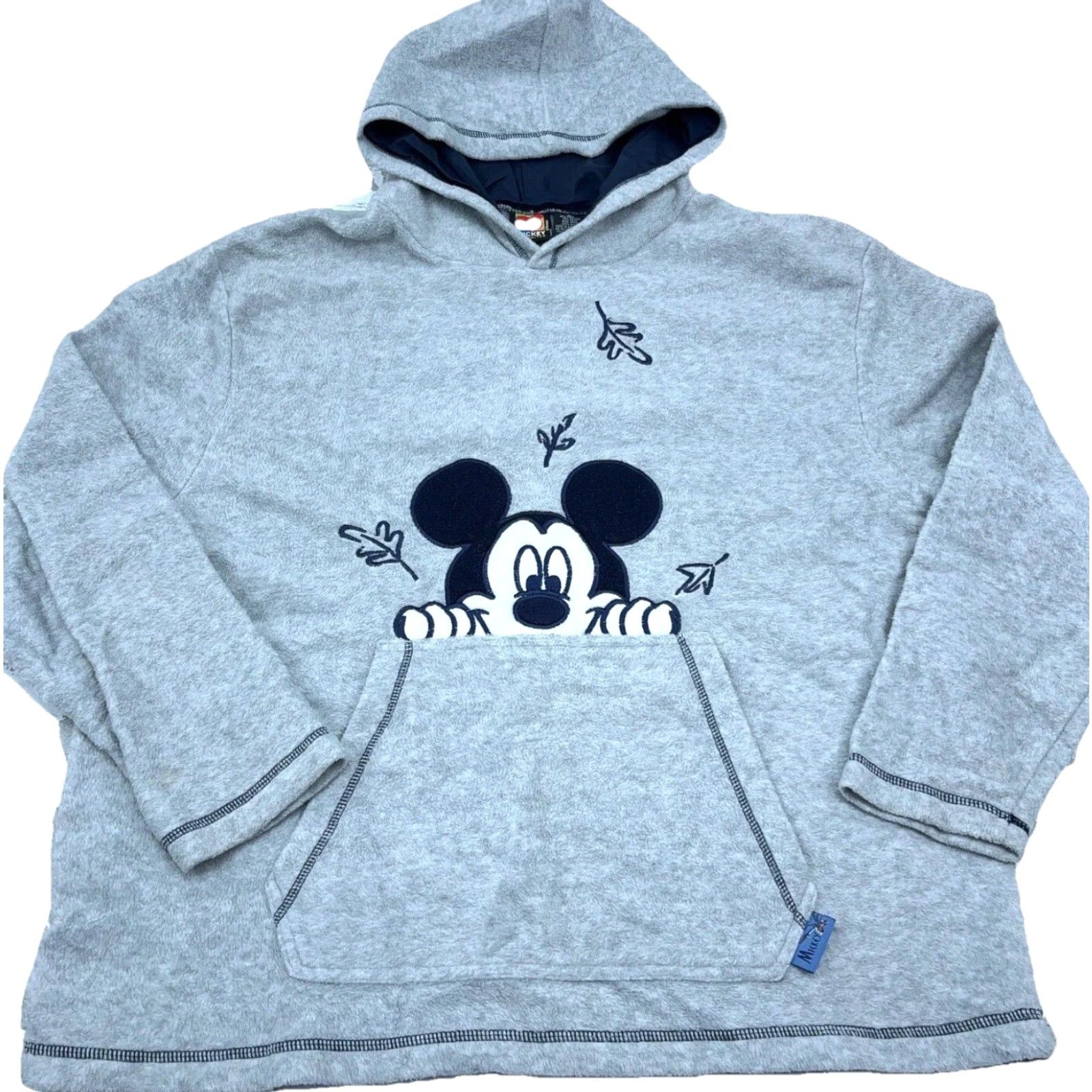 Mickey Unlimited VINTAGE Mickey Unlimited Mickey Mouse Sweatshirt Hoodie Men L Gray Fleece Embroidered Logo 90s Y2K Size US L / EU 52-54 / 3 - 2 Thumbnail