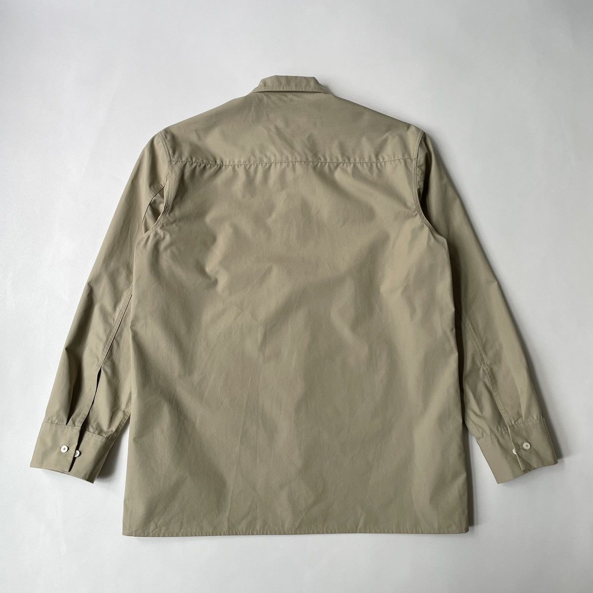 Jil Sander Sage Green Cotton Utility Shirt Size US L / EU 52-54 / 3 - 13 Thumbnail