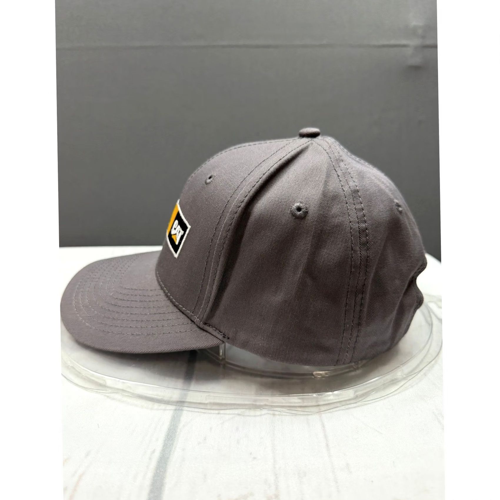 Caterpillar Caterpillar Hat Mens Grey Embroidered Patch Adjustable Workwear Cap OSFA Size ONE SIZE - 3 Thumbnail