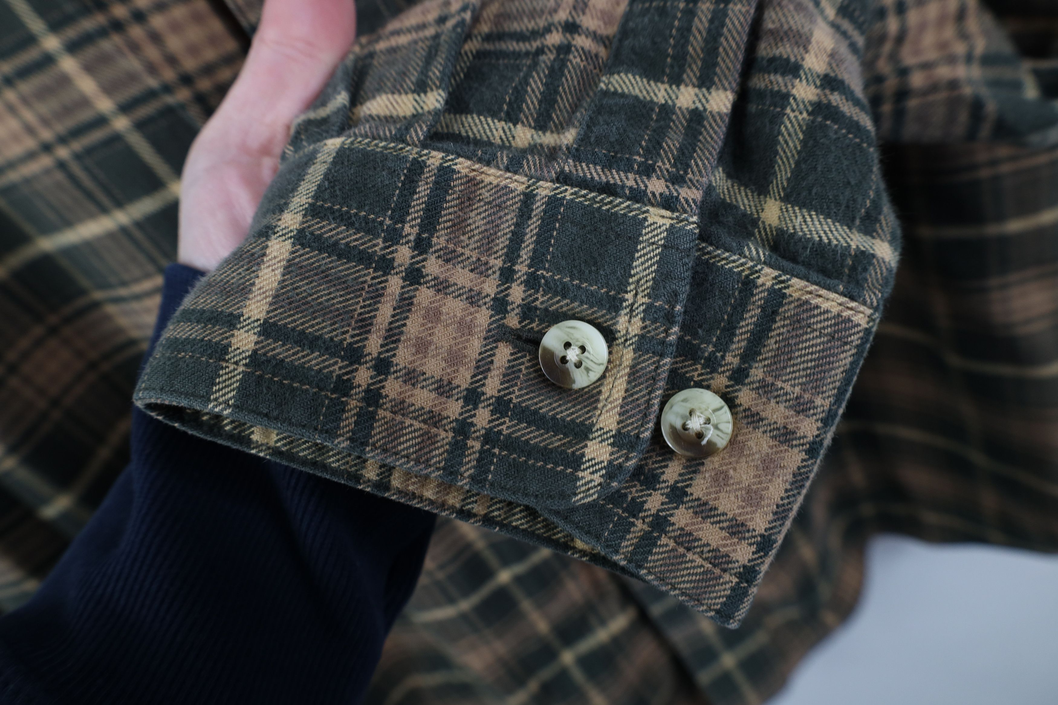 L.L. Bean Vintage 90s Y2K LL Bean Flannel Collared Button Down Shirt Size US XXL / EU 58 / 5 - 5 Thumbnail