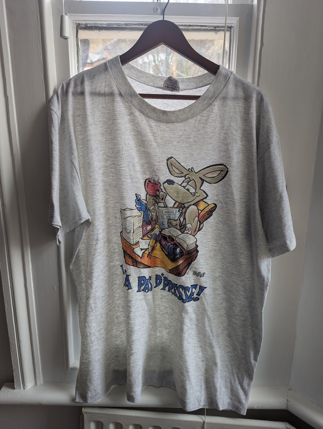 Vintage Vintage 1990s French Cartoon Tee Size US XL / EU 56 / 4 - 2 Thumbnail