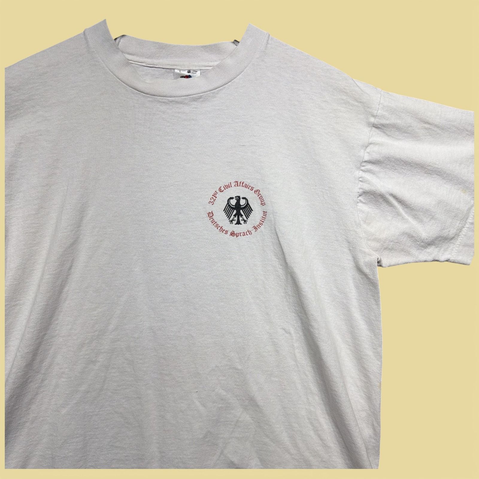 Fruit Of The Loom Vintage 90s 321st Civil Affairs Group T Shirt Size Large Size US L / EU 52-54 / 3 - 2 Thumbnail