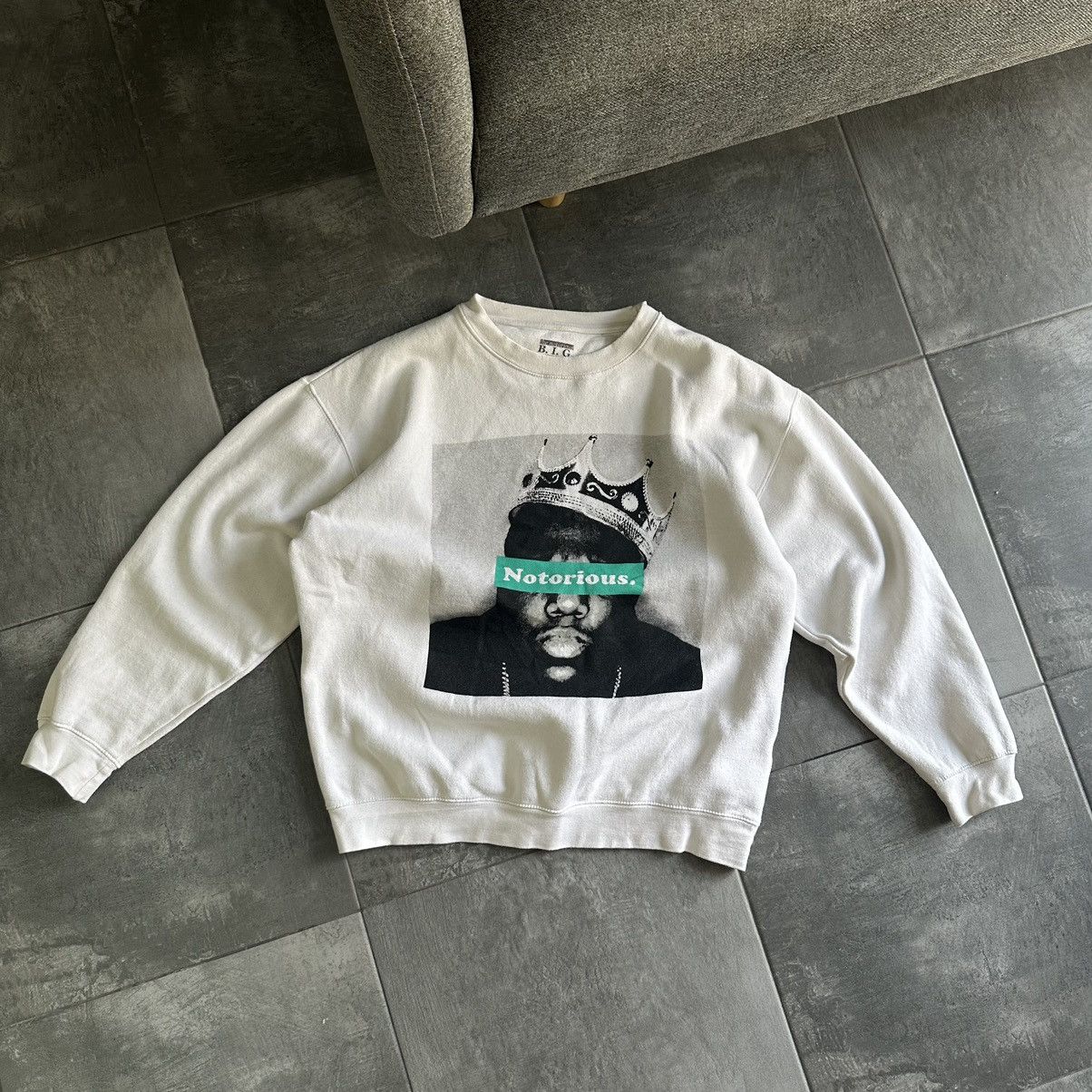 Rap Tees × Vintage Vintage Japanese Style B.I.G Sweatshirt Big Logo BIG Y2K 00s Size US M / EU 48-50 / 2 - 4 Thumbnail