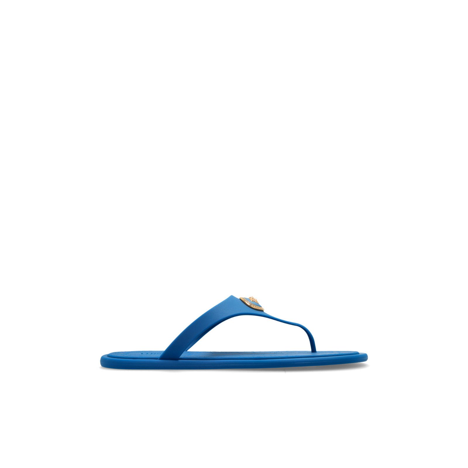 VERSACE Women's Navy Blue Flip-Flops New And Authentic (Wome