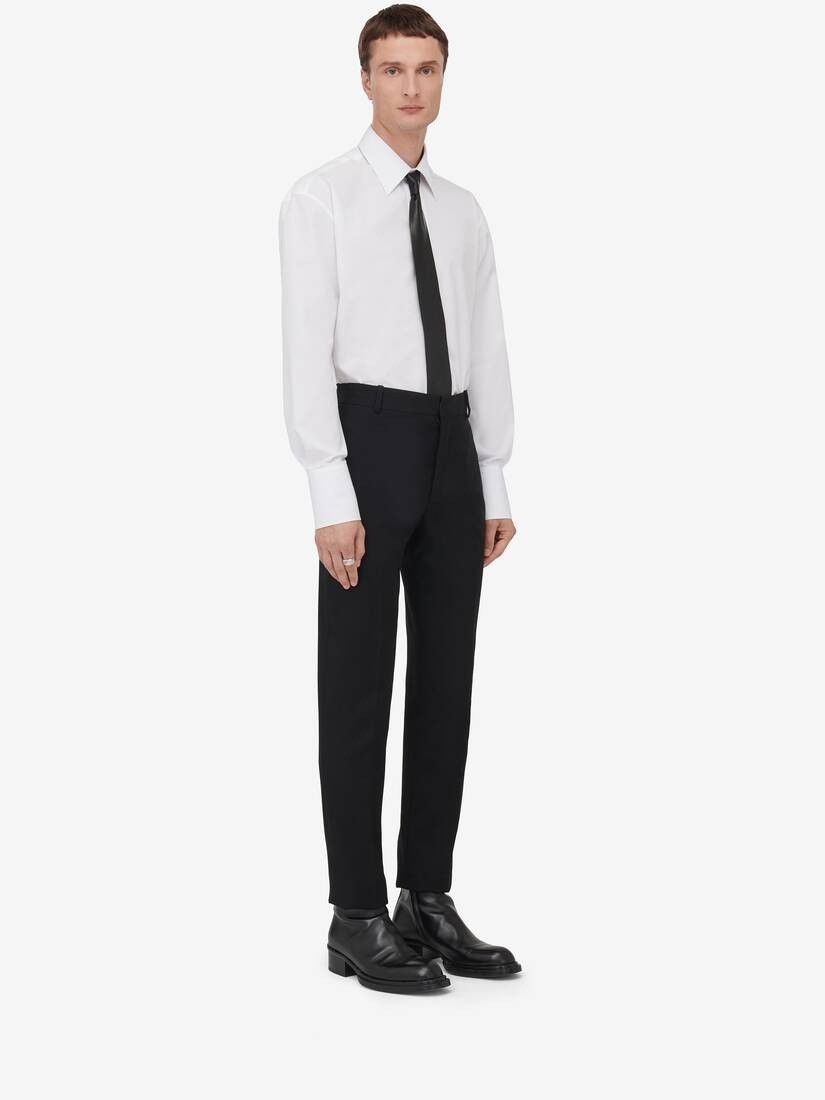 Alexander McQueen o1w1db10725 Tailored Cigarette Trousers in Black Size US 40 / EU 56 - 3 Thumbnail