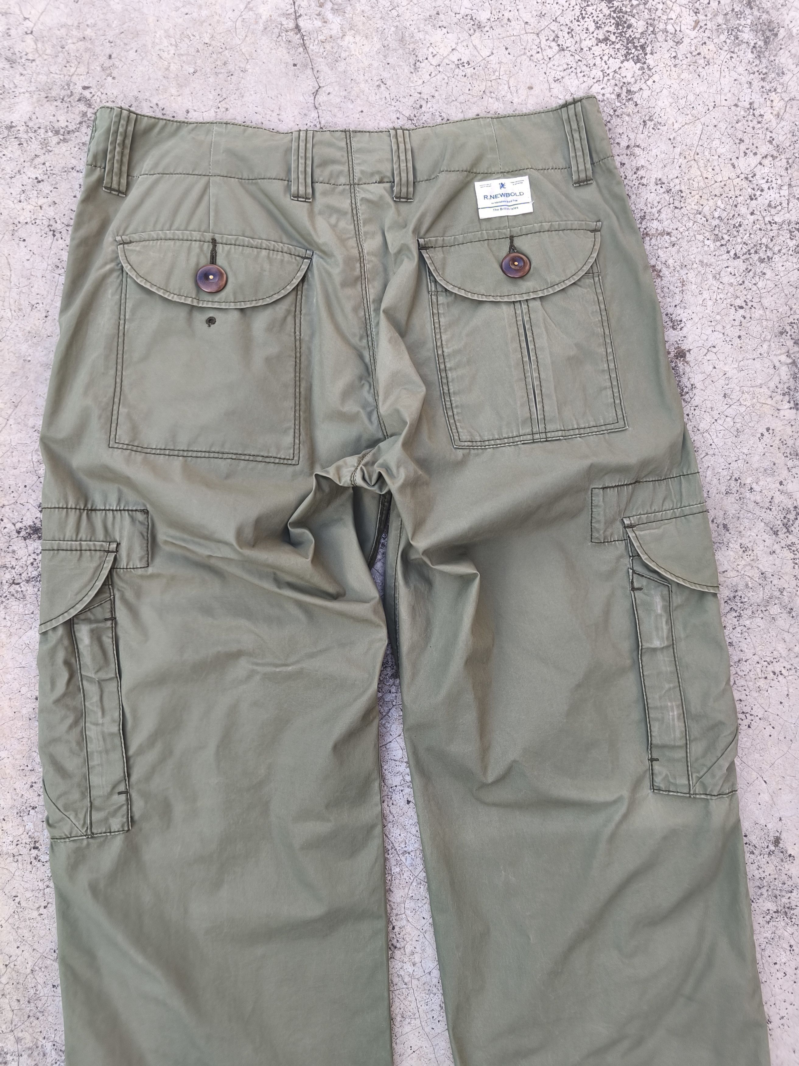 R.Newbold R Newbold Cargo pants Olive Green color Size US 32 / EU 48 - 7 Thumbnail