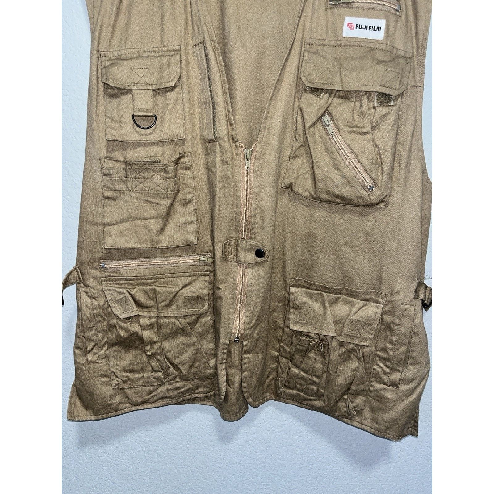 Fujifilm Vintage Fujifilm Utility Vest XL Khaki Photographer Size US XL / EU 56 / 4 - 4 Thumbnail