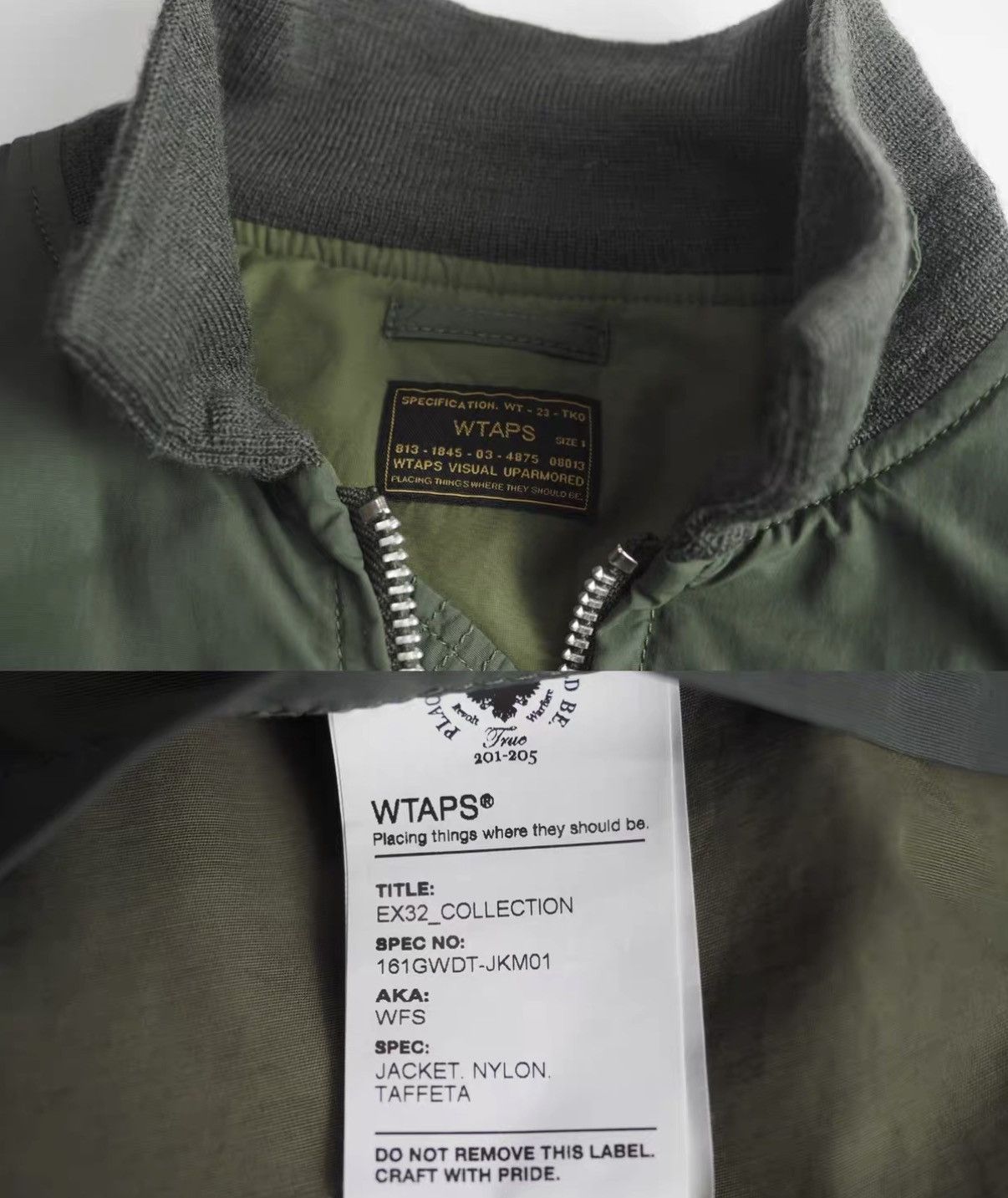Wtaps WTAPS WFS Jacket Nylon Taffeta 161GWDT-JKM J16 Size US XS / EU 42 / 0 - 7 Thumbnail