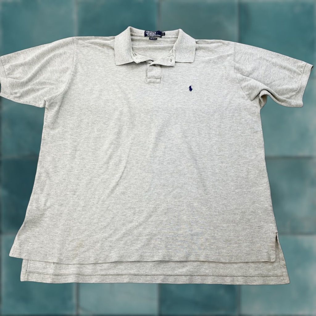 Polo Ralph Lauren VINTAGE Polo Ralph Lauren Shirt Mens XL Gray Short Sleeve Polo Shirt Preppy Mens XL Gray Short Sleeve Vintage Preppy Size US XL / EU 56 / 4 - 1 Thumbnail