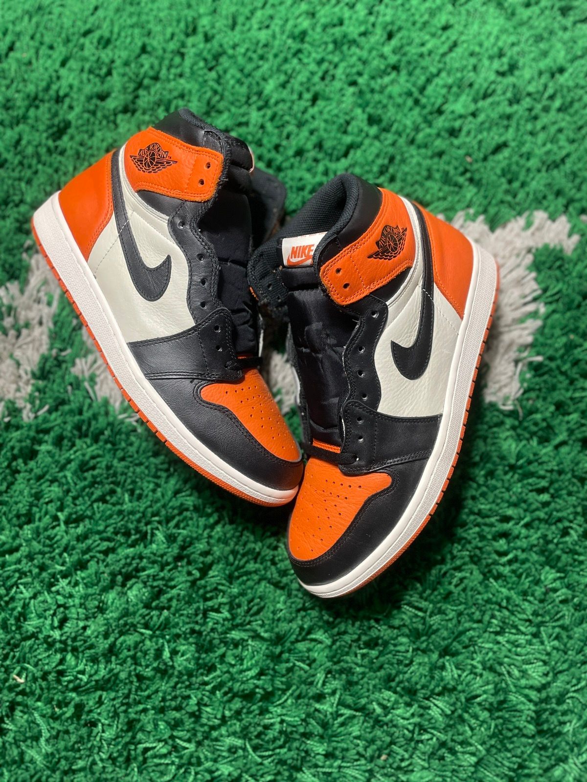 Pre-owned Jordan Nike Airjordan 1 High Retro Og Shattered Backboard 2015 Shoes In Orange