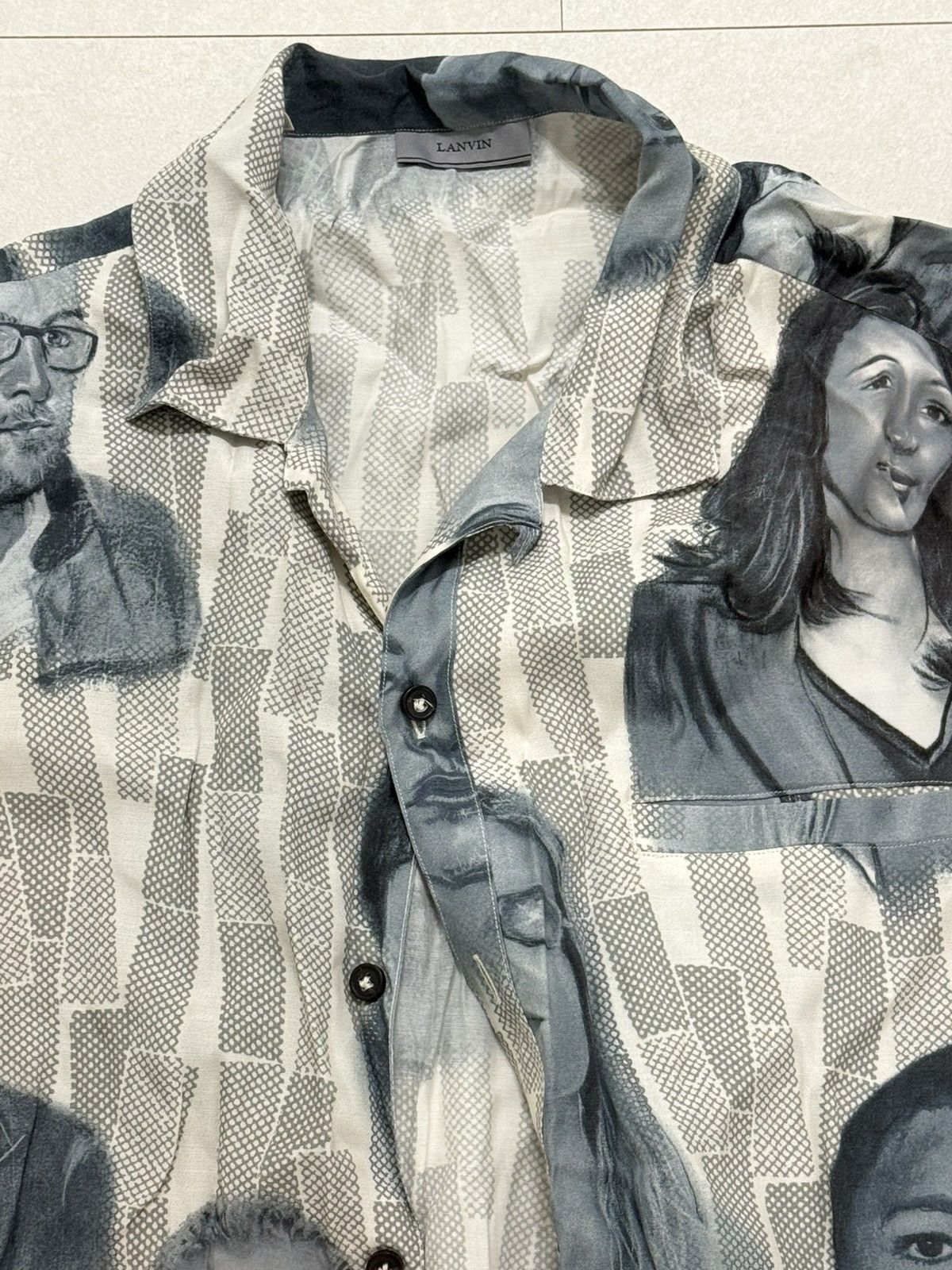 Lanvin LANVIN Printed Portrait Shirt Size US L / EU 52-54 / 3 - 3 Thumbnail