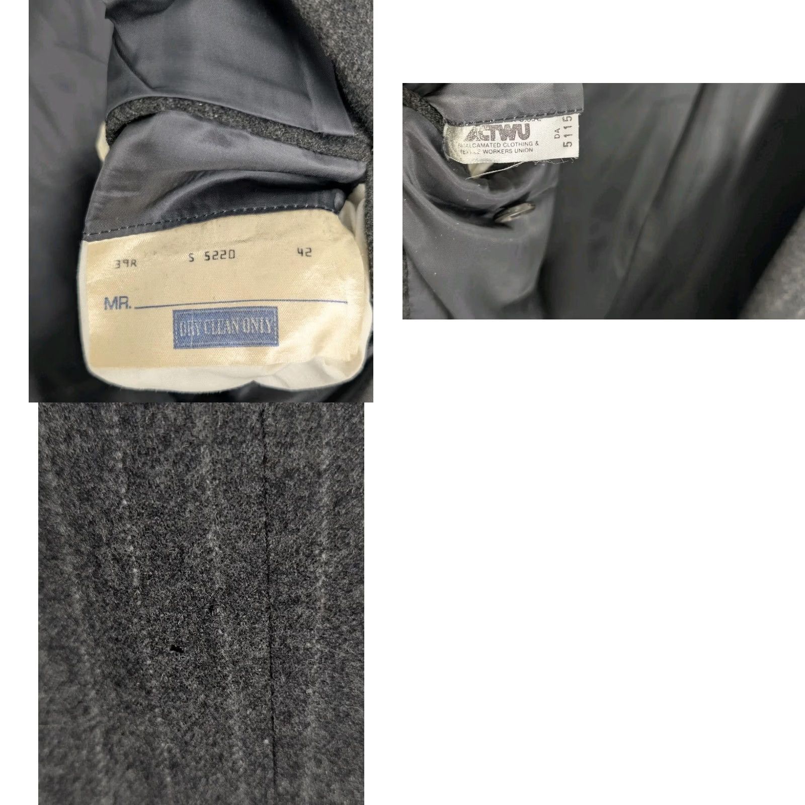 Ralph Lauren VINTAGE Polo Ralph Lauren Blazer Jacket Wool Tweed Pinstripe 39R Gray Charcoal Men Regular 80s 90s USA Unionmade Size US L / EU 52-54 / 3 - 8 Thumbnail