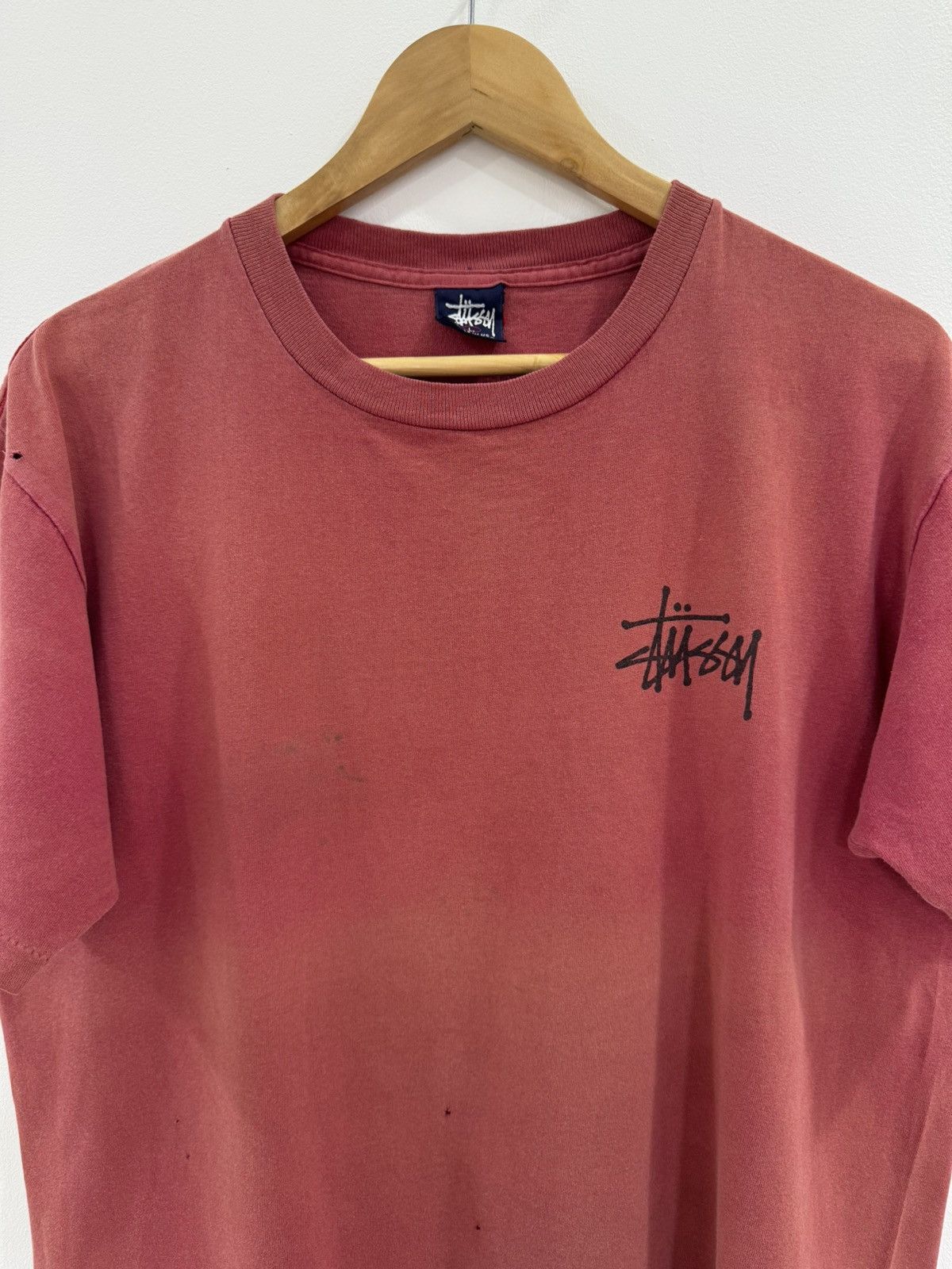 Stussy × Vintage VINTAGE 90s DISTRESSED STUSSY DRAGON SHIRT Size US L / EU 52-54 / 3 - 5 Thumbnail