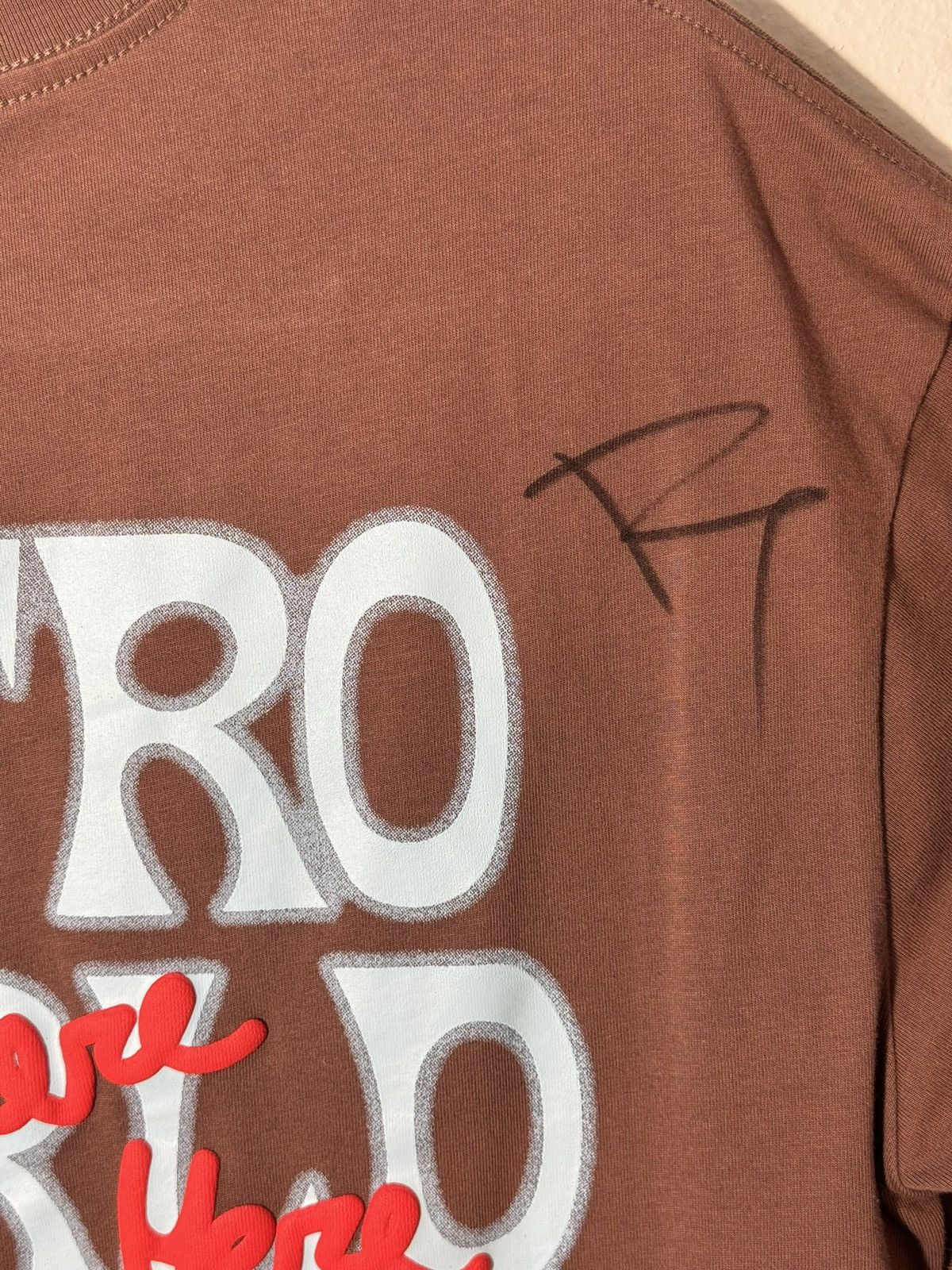 Travis Scott Signed Travis Scott Sicko Mode Astroworld Tour Tee Size US M / EU 48-50 / 2 - 6 Thumbnail