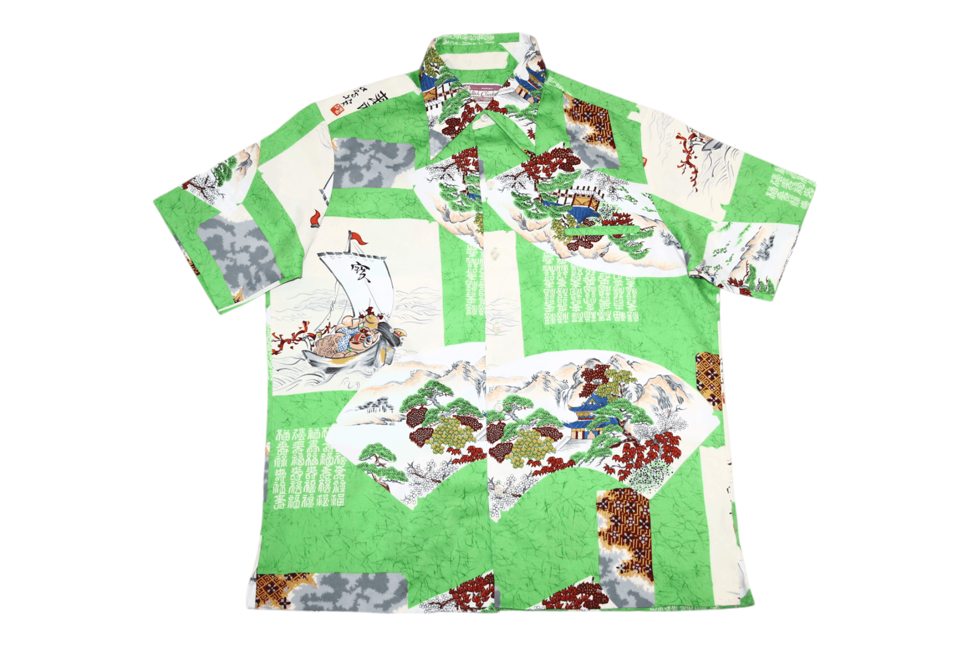 Japanese Brand 💥70s 80s Waltah Clarke’s Japanese Graphic Hawaiian Shirt Size US L / EU 52-54 / 3 - 1 Thumbnail