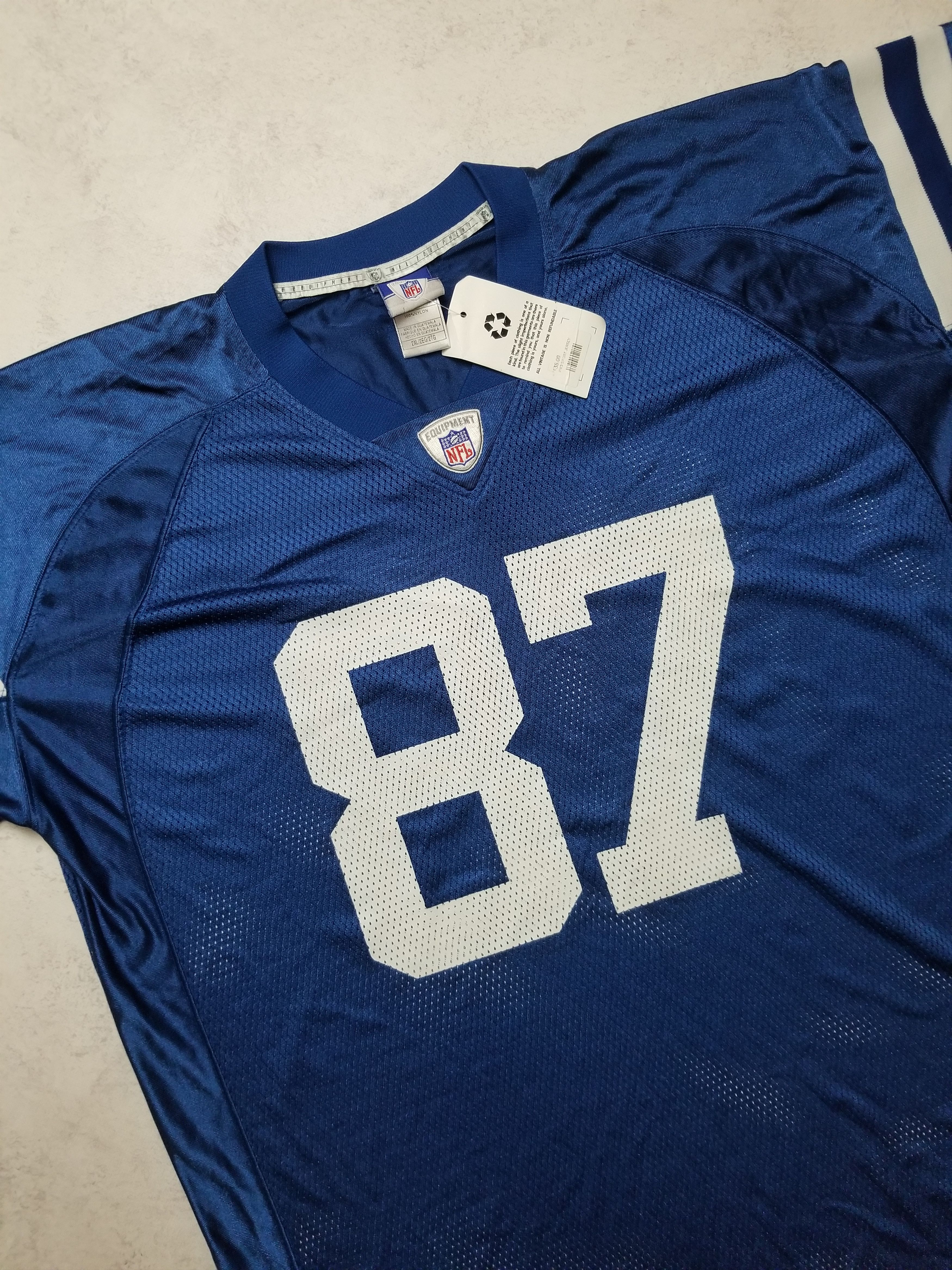 Reebok VTG Indianapolis Colts Reggie Wayne #87 OnField NFL Jersey Size US XXL / EU 58 / 5 - 12 Thumbnail