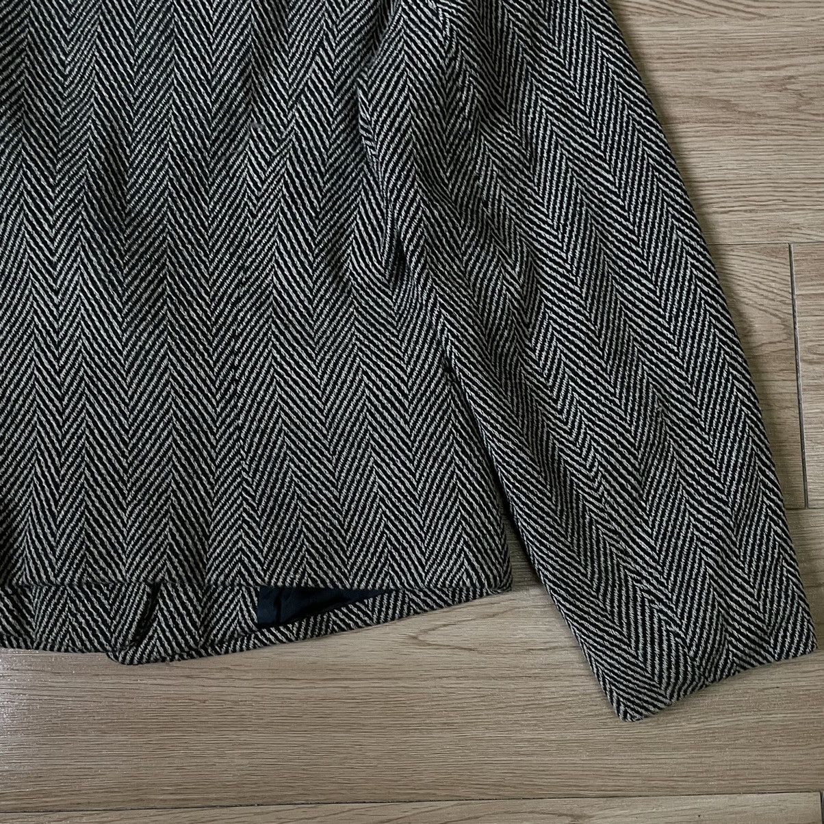 Jil Sander 🇩🇪RARE 80s Women’s Jil Sander Wool Herringbone Cropped Blazer Size US XS / EU 42 / 0 - 22 Thumbnail