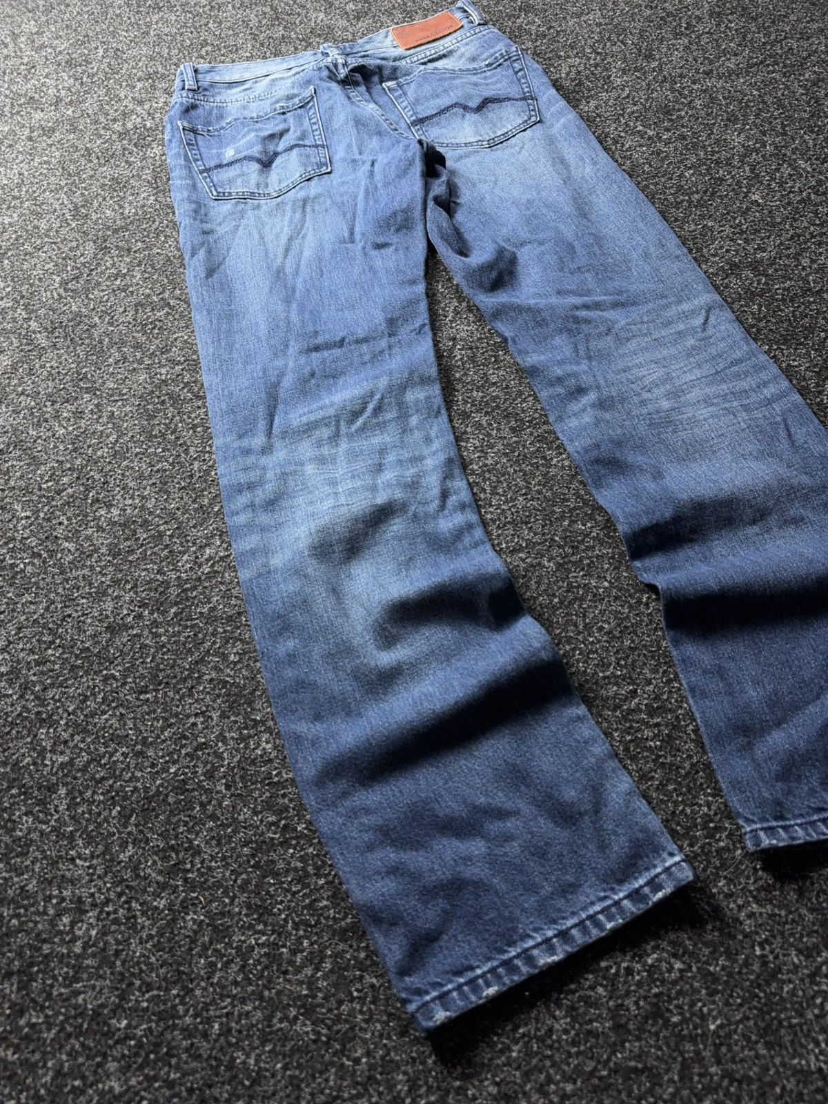 Hugo Boss Luxury Y2K Distressed Vintage Hugo Boss Orange Jeans Blue Size US 31 - 12 Thumbnail