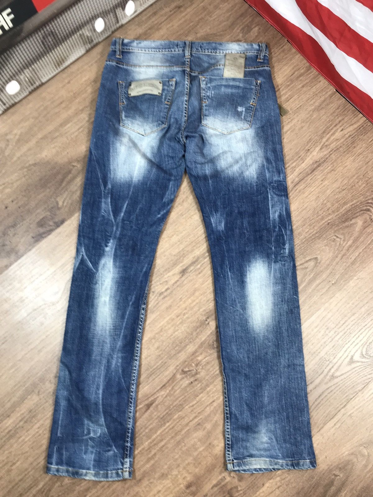 Japanese Brand × Takeshy Kurosawa × Vintage Vintage Takeshy Kurosawa Distressed Jeans Japanese Style Size US 34 / EU 50 - 13 Thumbnail