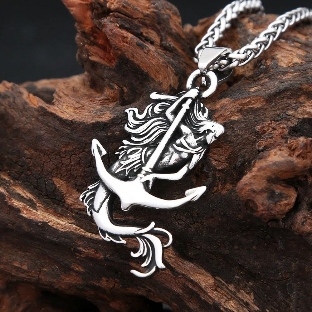 Vintage Mermaid Pendant Necklace Size ONE SIZE - 4 Thumbnail