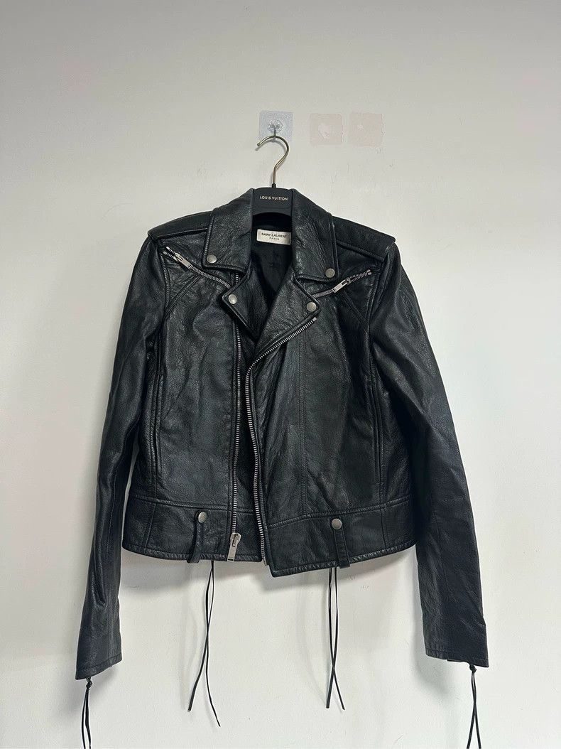 Saint Laurent Paris Saint Laurent Paris Black motorcycle leather jacket-2506 Size US M / EU 48-50 / 2 - 1 Thumbnail