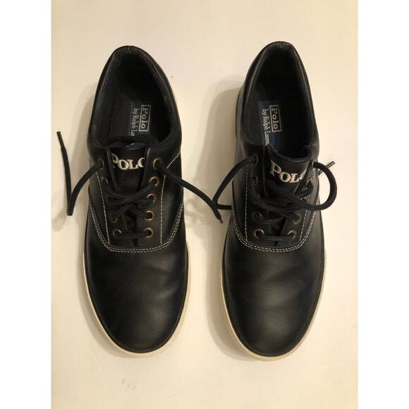Polo Ralph Lauren polo ralph lauren men's leather fashion sneakers size: 10D Size US 10 / EU 43 - 2 Thumbnail
