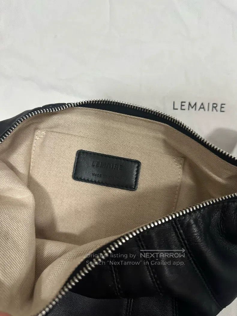 Lemaire LEMAIRE Small Black Leather Horn Bag Size ONE SIZE - 8 Thumbnail