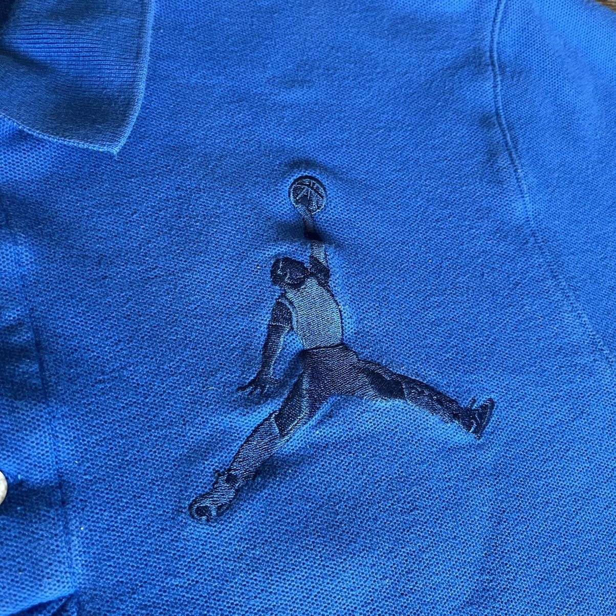 Jordan Brand × Vintage Vintage Y2K Jordan Brand 23 Logo Polo Shirt Embroidered Rare Size US XXL / EU 58 / 5 - 5 Thumbnail