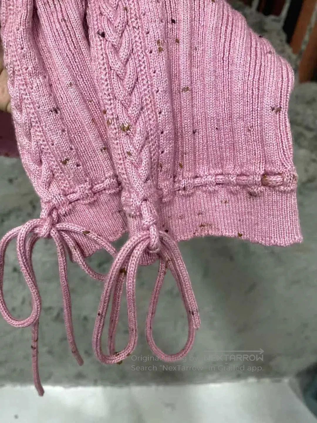 Chanel Chanel Pink Knit Cardigan with Ties. Size XS / US 0-2 / IT 36-38 - 5 Thumbnail