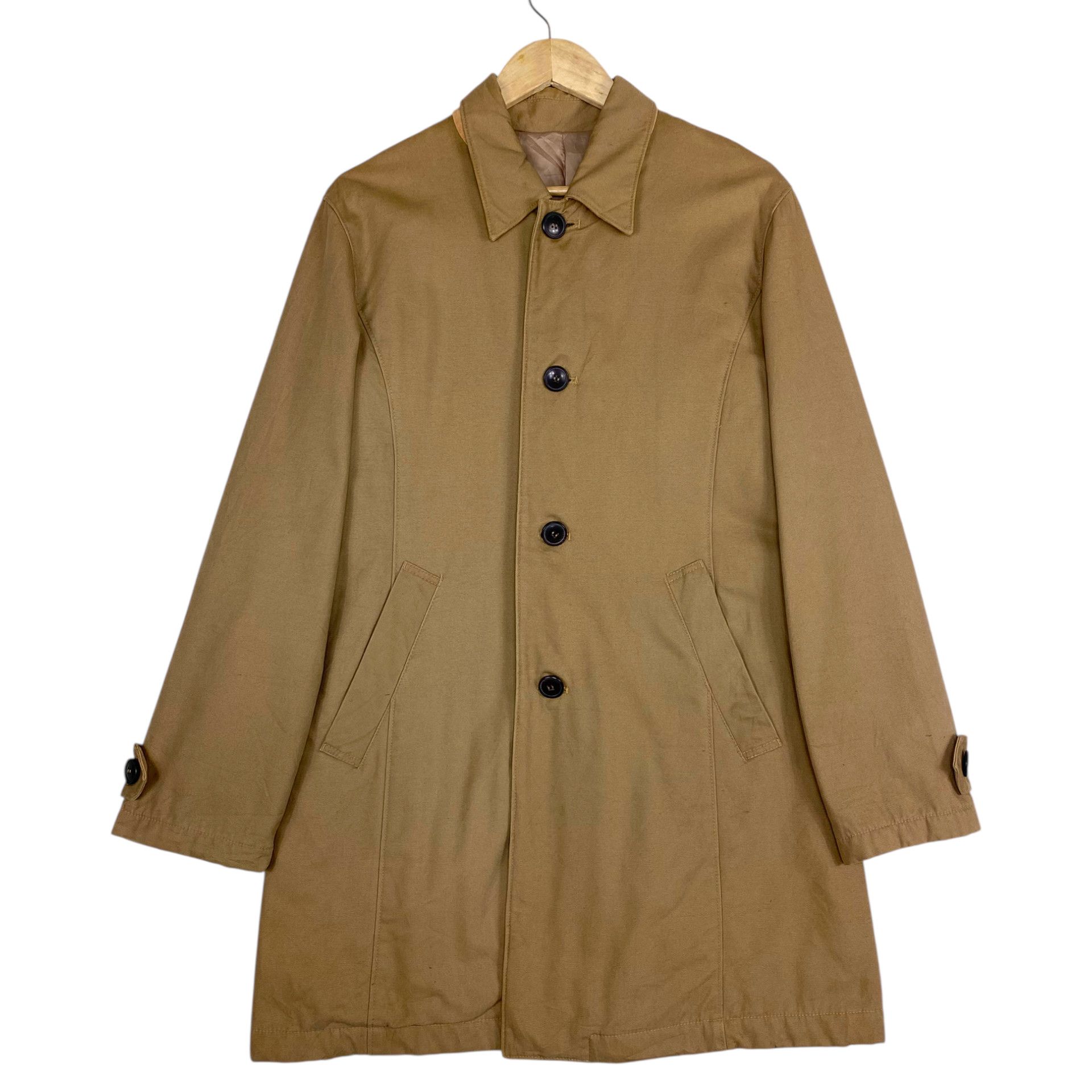 Japanese Brand 💥PPFM BIEGE SINGLE BREAST COAT JACKET Size US M / EU 48-50 / 2 - 2 Thumbnail