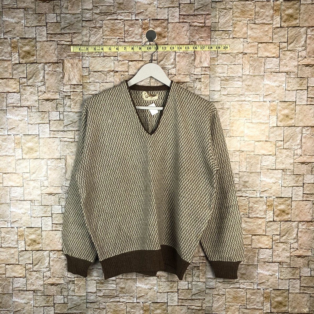 Homespun Knitwear × Japanese Brand Argus Brown vintage japan Knitwear #A1111 Size US M / EU 48-50 / 2 - 1 Thumbnail
