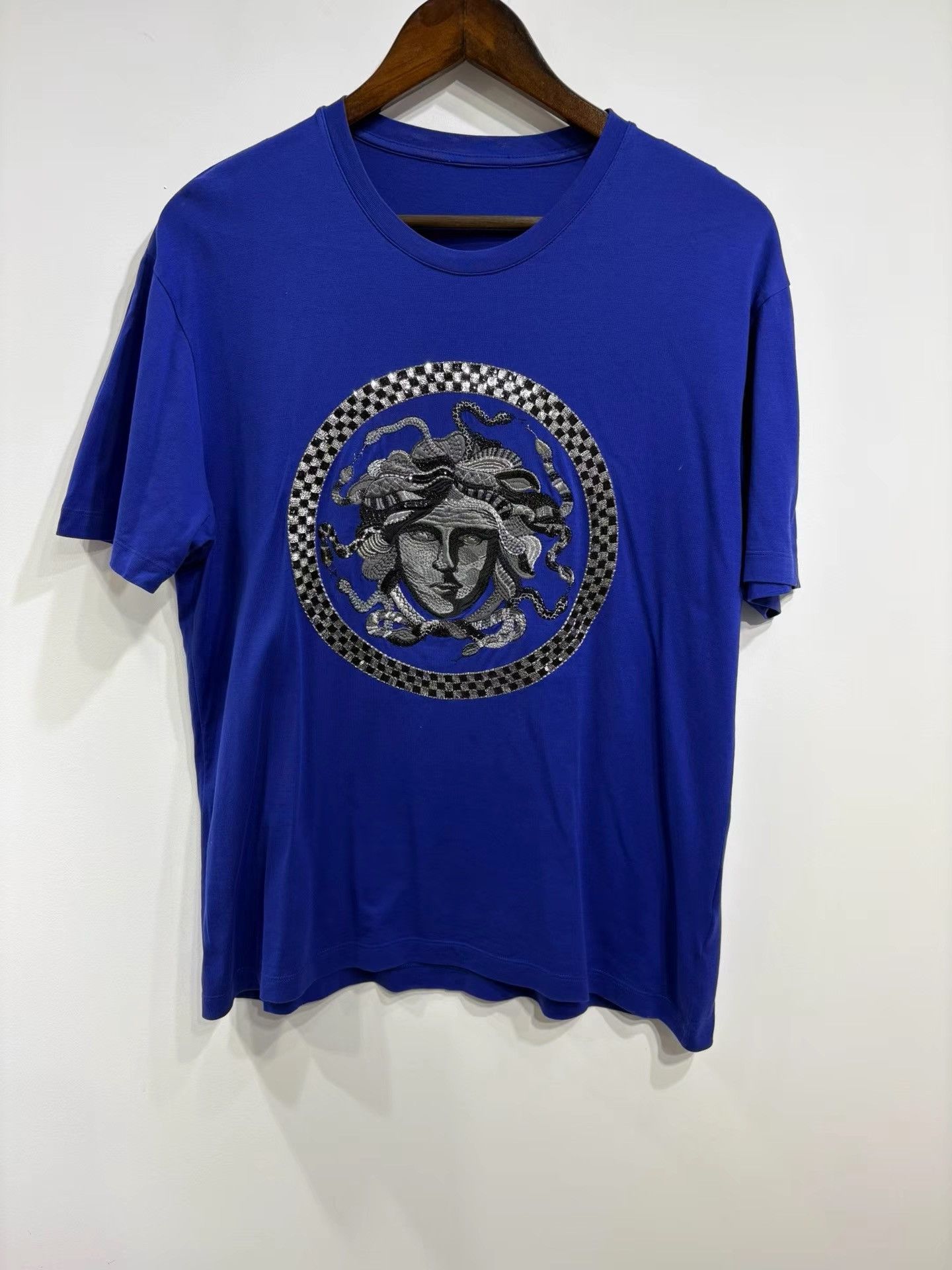 Versace Versace Men's Blue T-shirt K29 Size US L / EU 52-54 / 3 - 1 Thumbnail