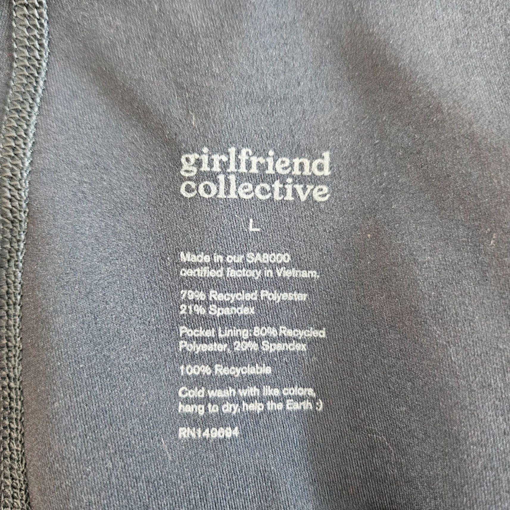 Girlfriend Collective Girlfriend Collective Womens Skort Sz Large Solid Blue Pull On Size ONE SIZE - 3 Thumbnail
