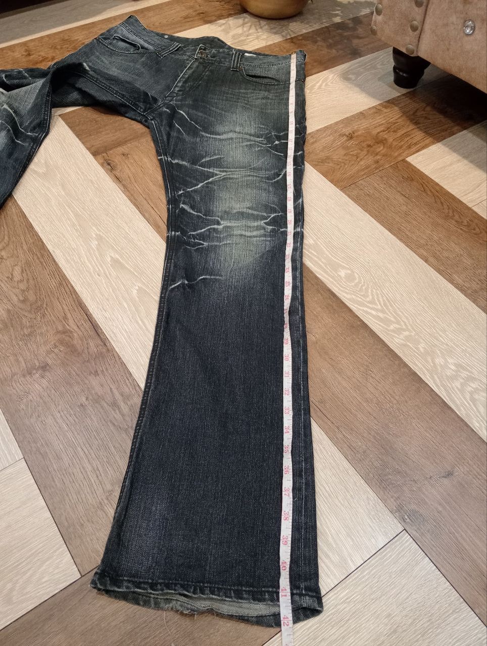 semanticdesign SEMANTIC DESIGN JAPAN FLARED DENIM PANTS Size US 34 / EU 50 - 18 Thumbnail