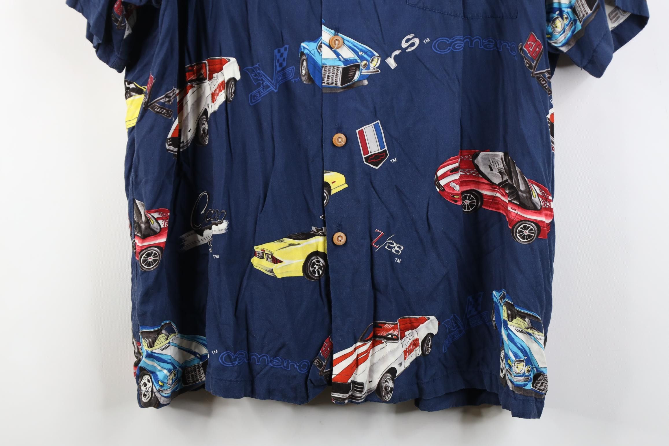 Vintage Vintage 90s Camaro All Over Print Hawaiian Button Shirt USA Size US L / EU 52-54 / 3 - 3 Thumbnail