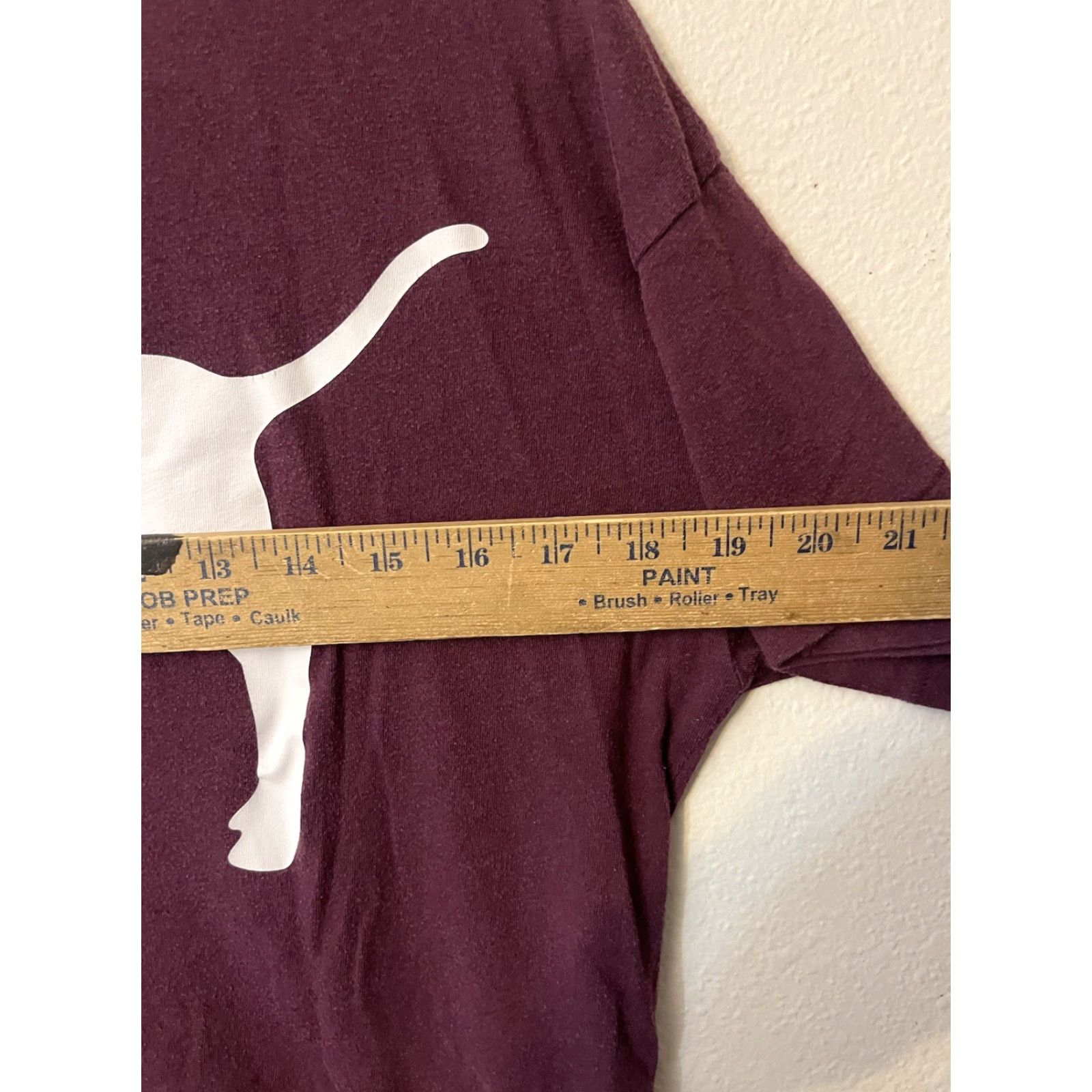 Victoria's Secret Victoria's Secret PINK T-Shirt V-Neck Maroon Color Short Sleeve XS Cotton Women Regular Casual Size XS / US 0-2 / IT 36-38 - 5 Thumbnail