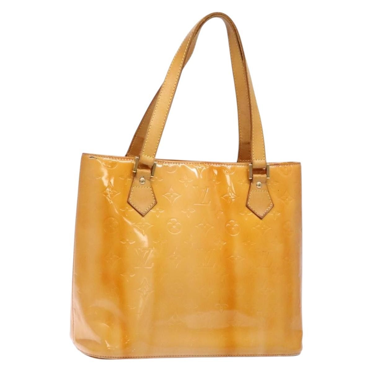 LOUIS VUITTON Monogram Vernis Houston Bag Marshmallow Pink