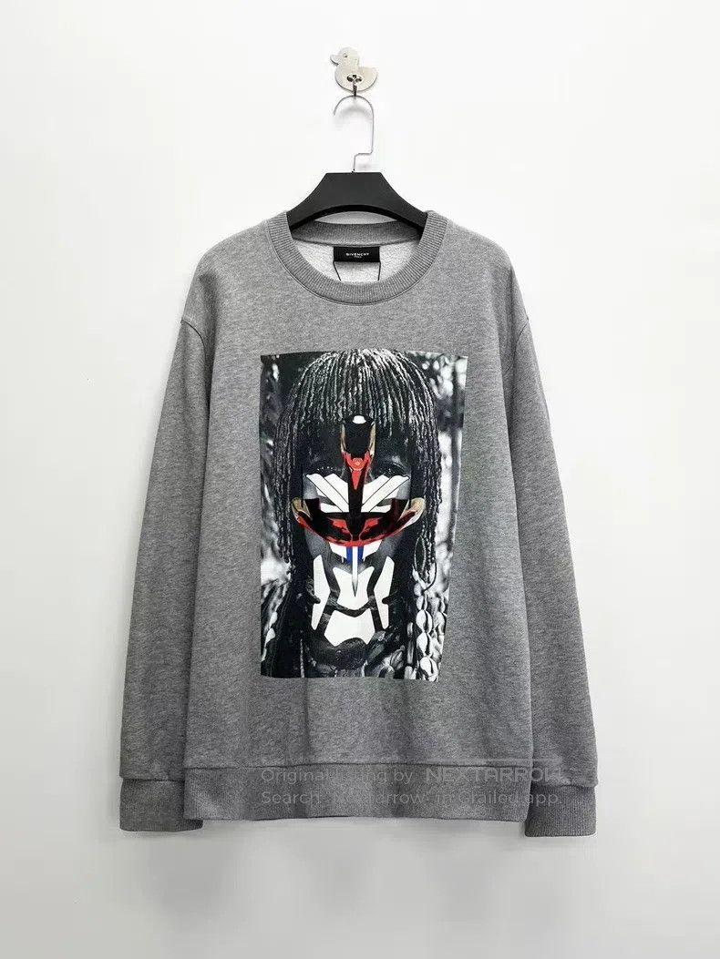 Givenchy Givenchy Gray Native American braid print sweatshirt Size US XXS / EU 40 - 1 Thumbnail