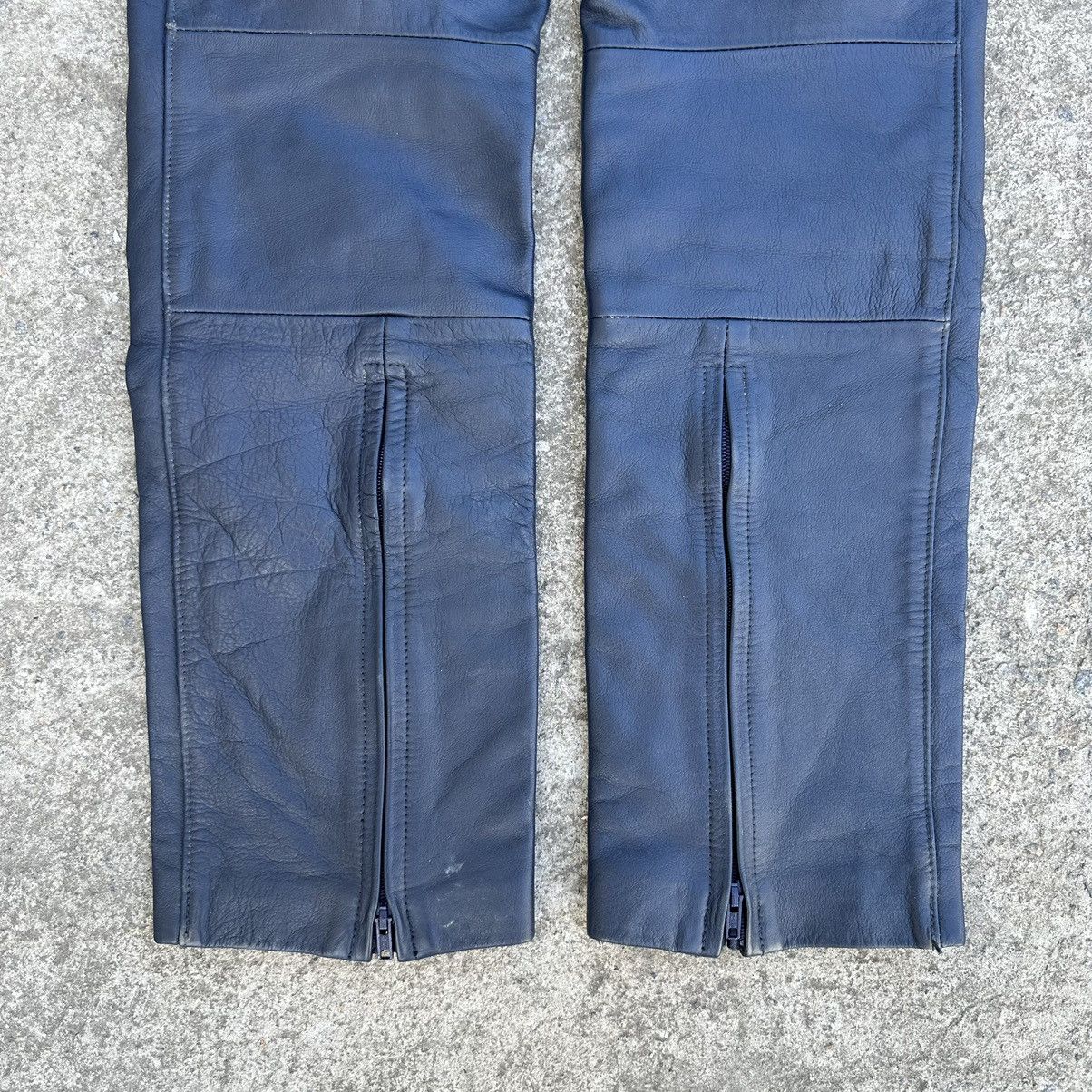 Vintage Vintage Moto Leather Pants Overalls Size 44 Style USA 00s Size 30" / US 8 / IT 44 - 7 Thumbnail